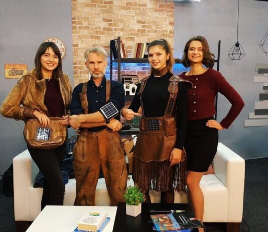 Высокотехнологичная одежда неординарного дизайнера на украинском телевидении